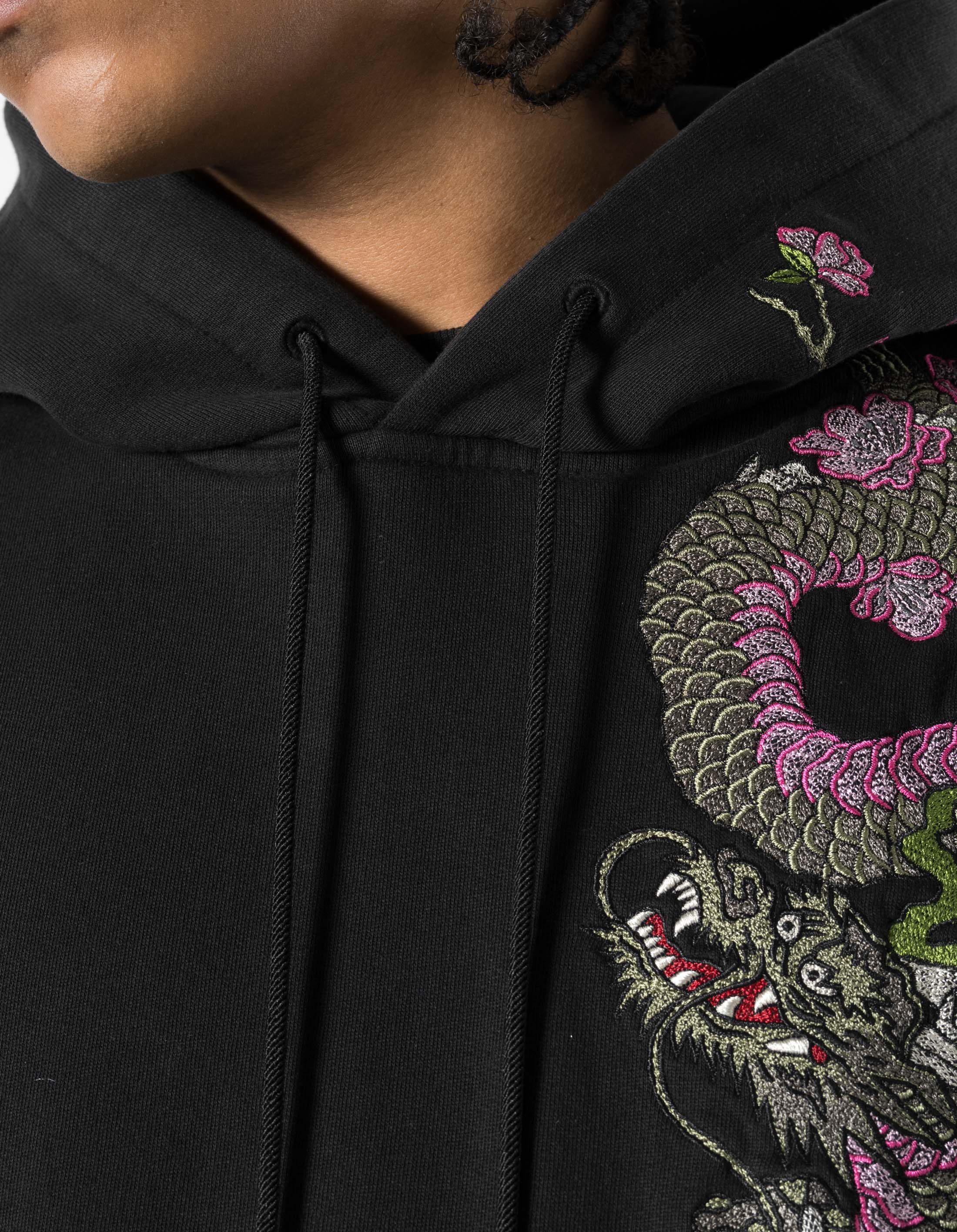 7362 Sakura Tugihagi Hooded Sweat Black - Image 4