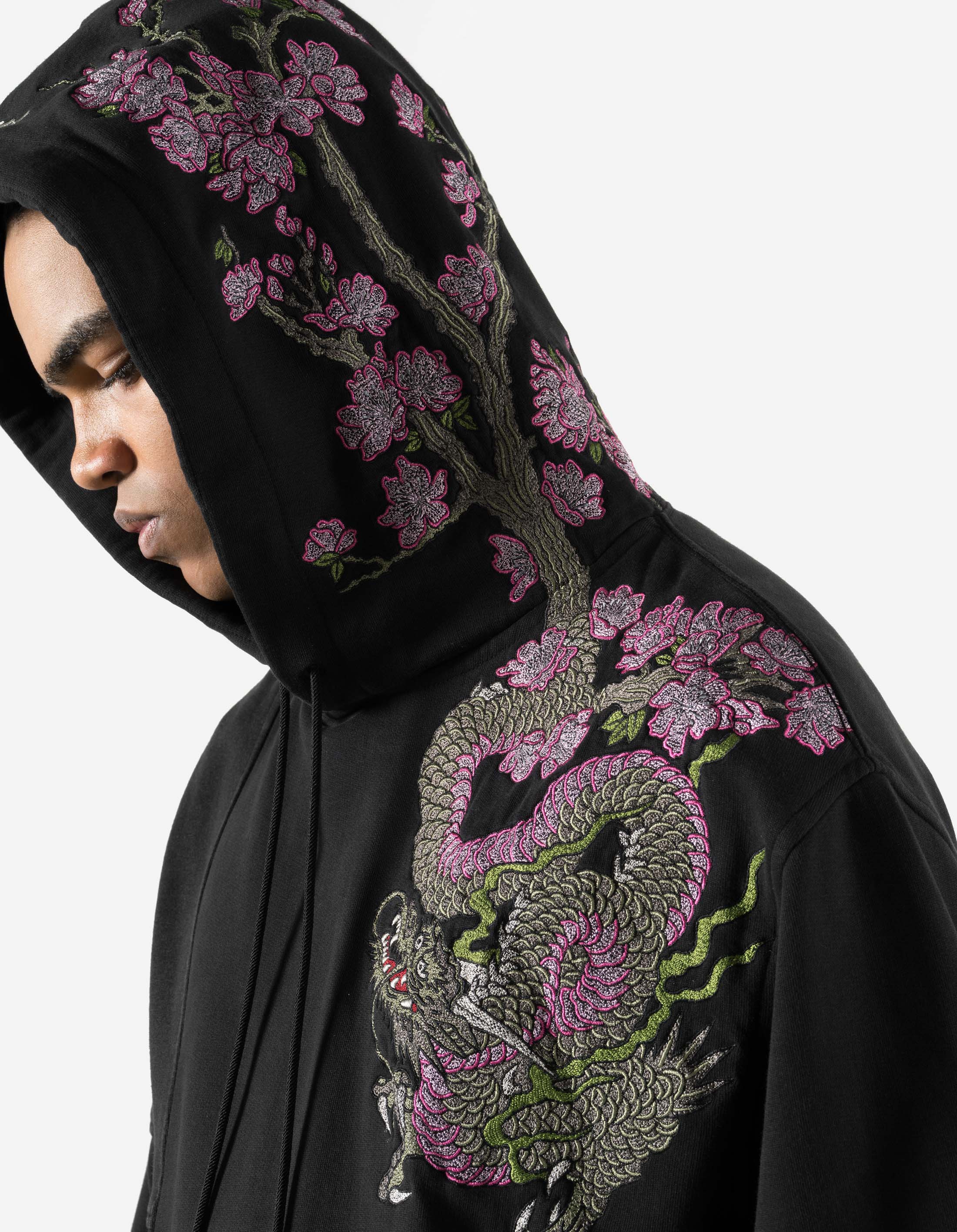 7362 Sakura Tugihagi Hooded Sweat Black - Image 6