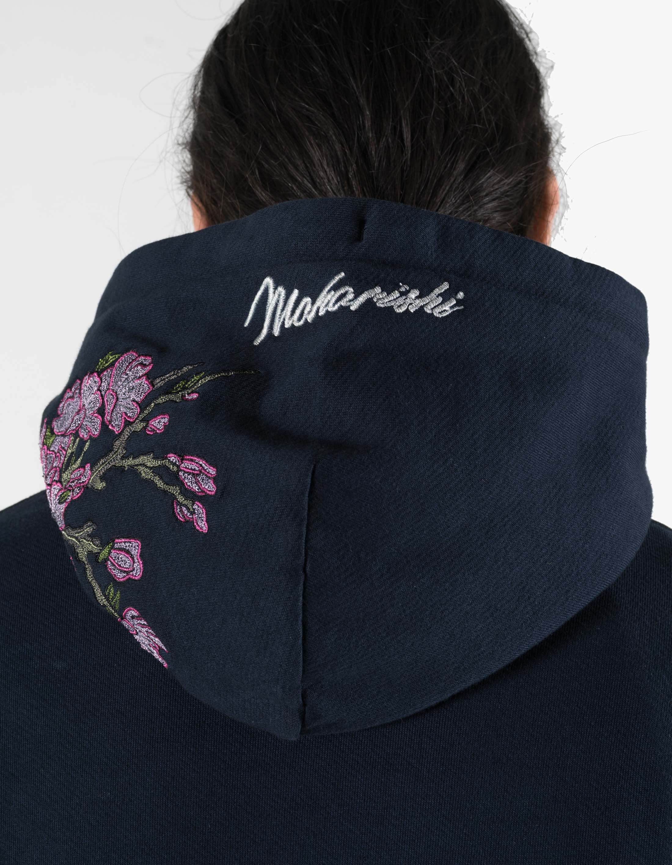 7362 Sakura Tugihagi Hooded Sweat Navy - Image 5