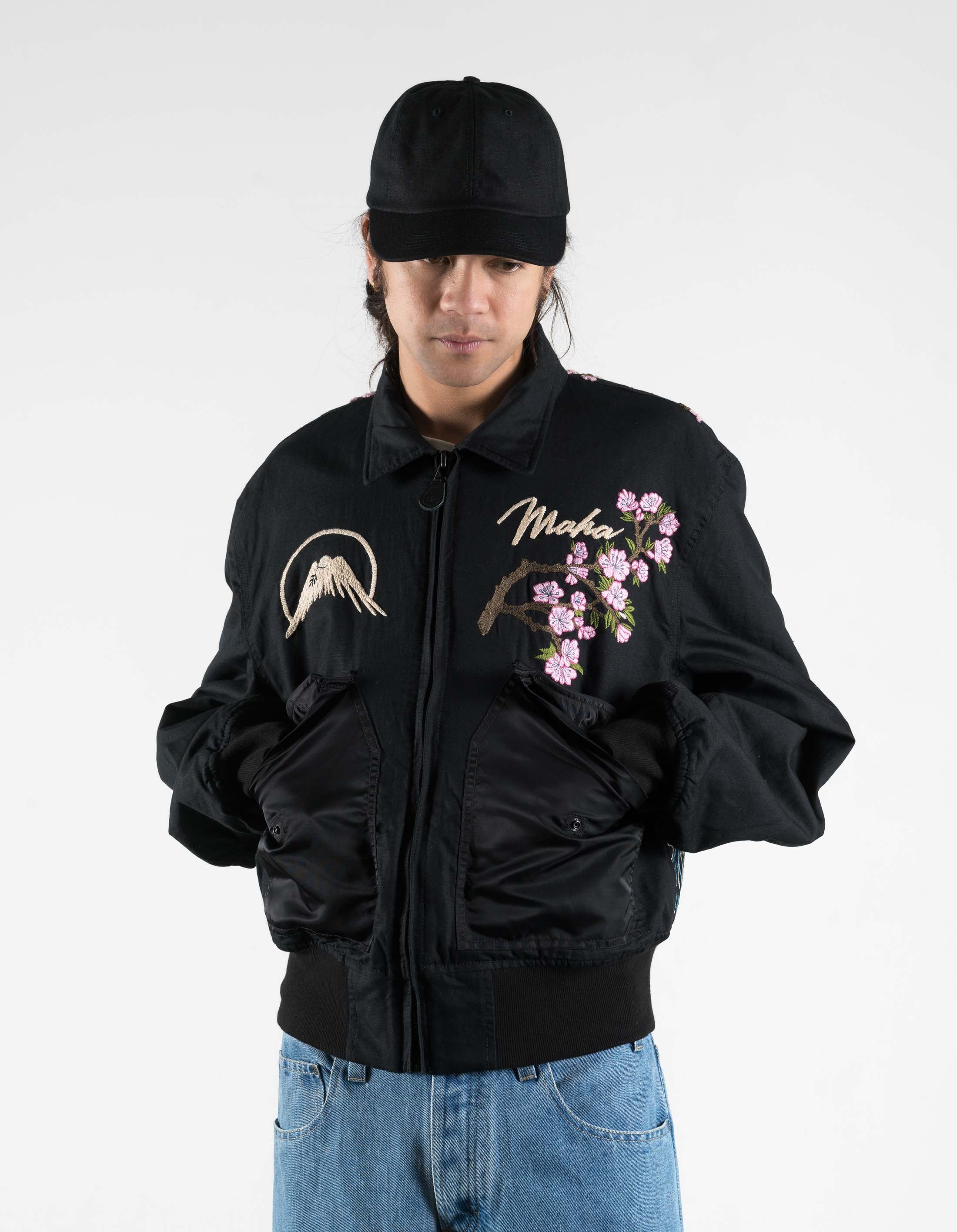 7363 Sakura MA-2 Flight Jacket Black - Image 7