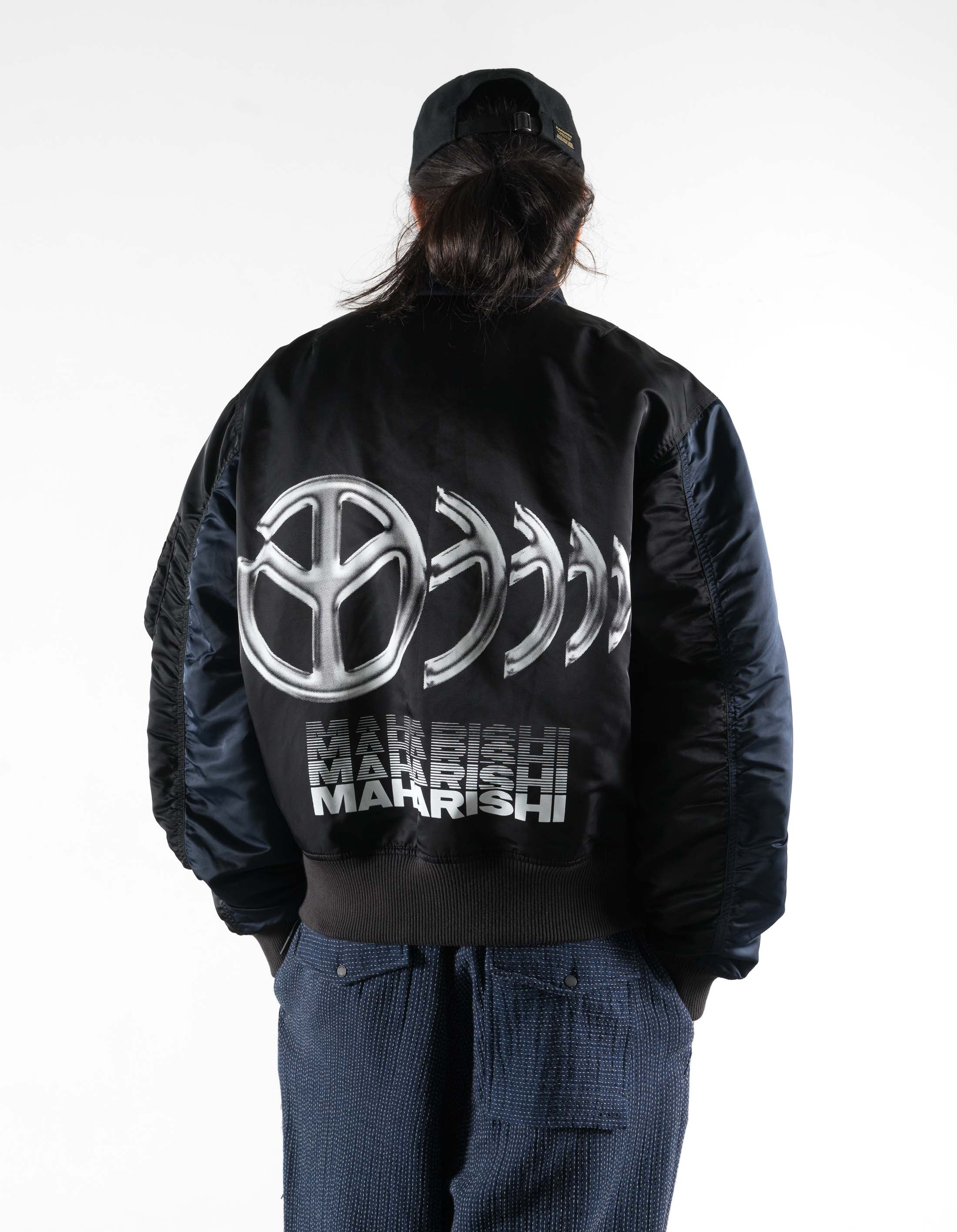 7367 Maha Peace Rally MA2 Jacket Midnight Navy/Black - Image 6