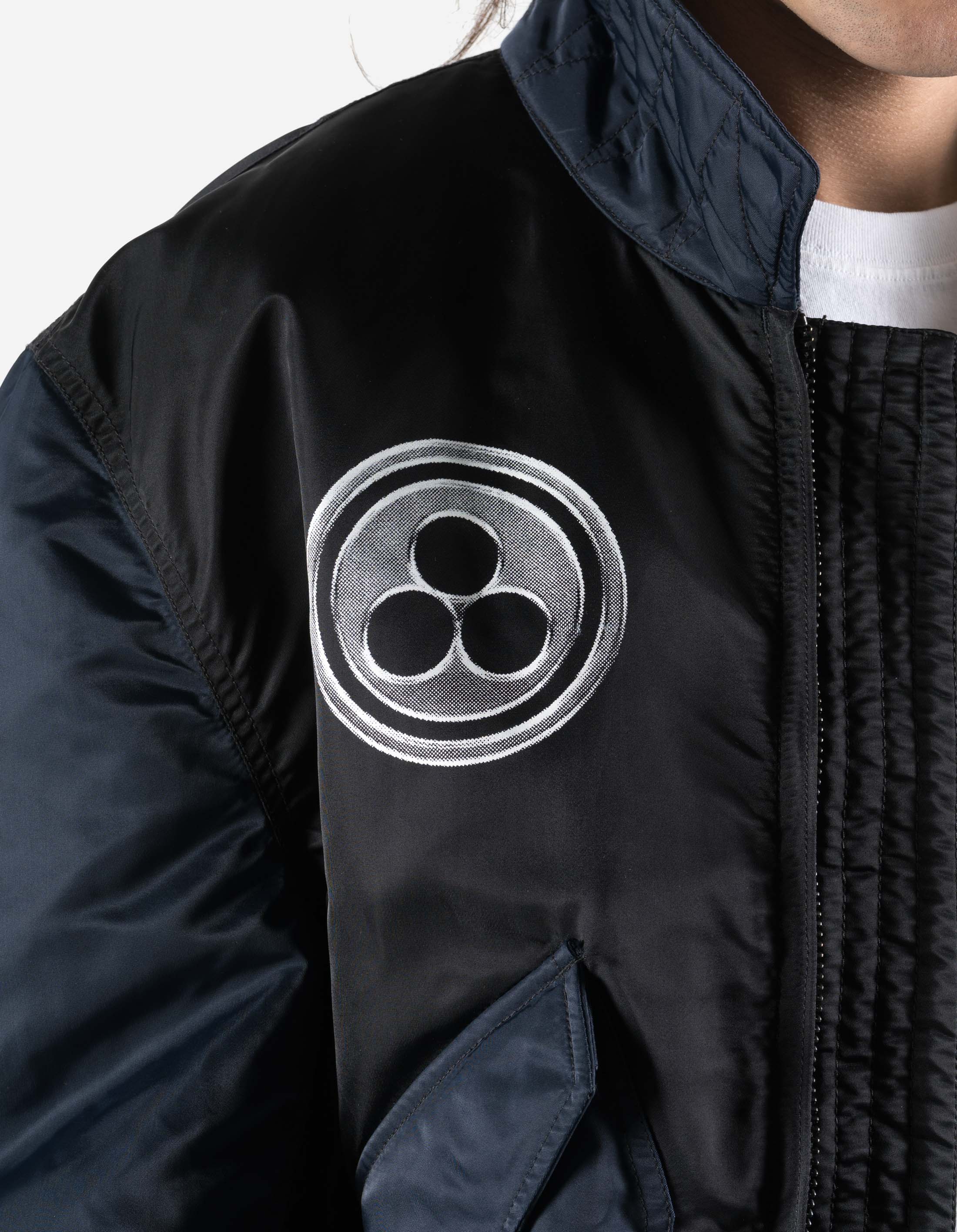 7367 Maha Peace Rally MA2 Jacket Midnight Navy/Black - Image 7