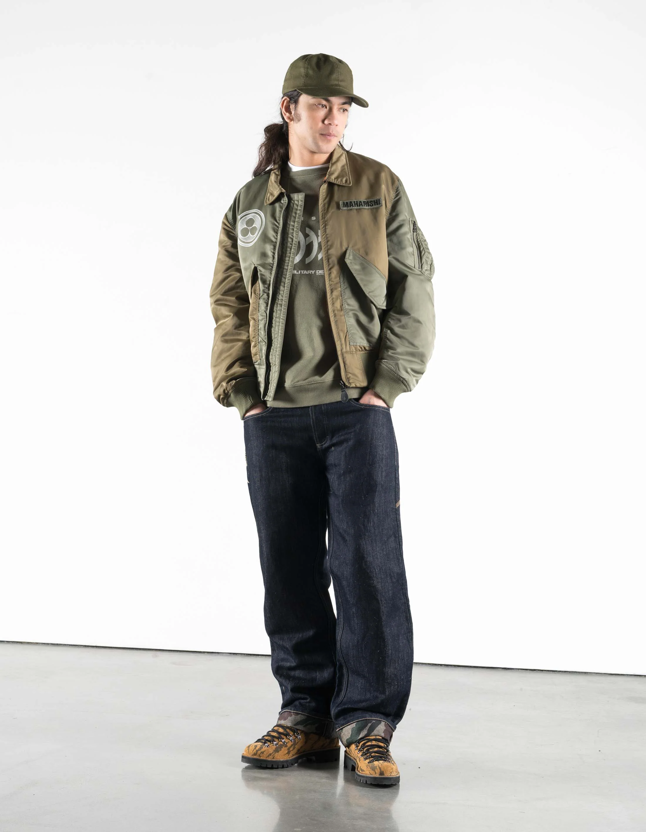 7367 Maha Peace Rally MA2 Jacket Olive/Khaki - Image 2