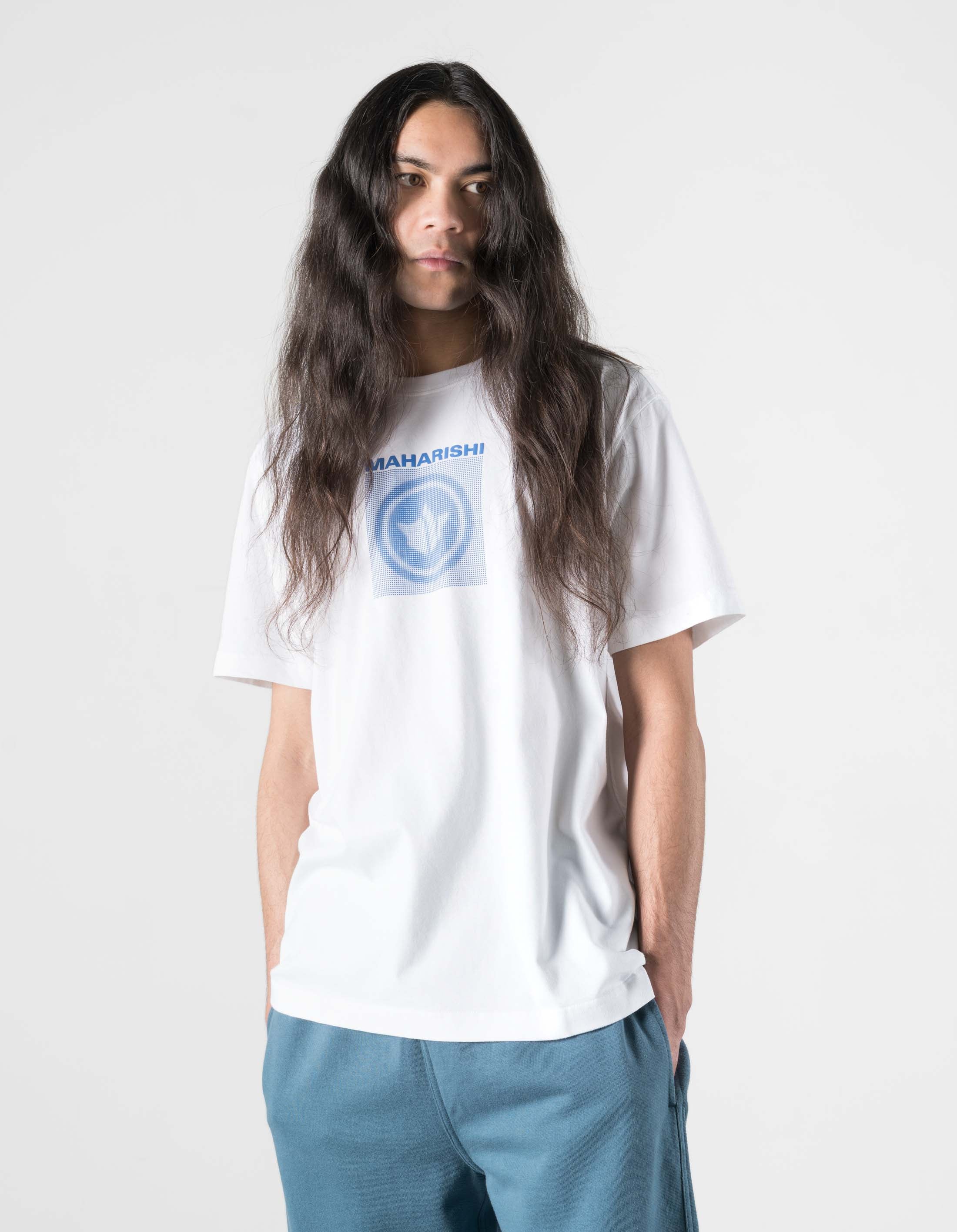 7370 Dot Temple S/S T-Shirt White - Image 3