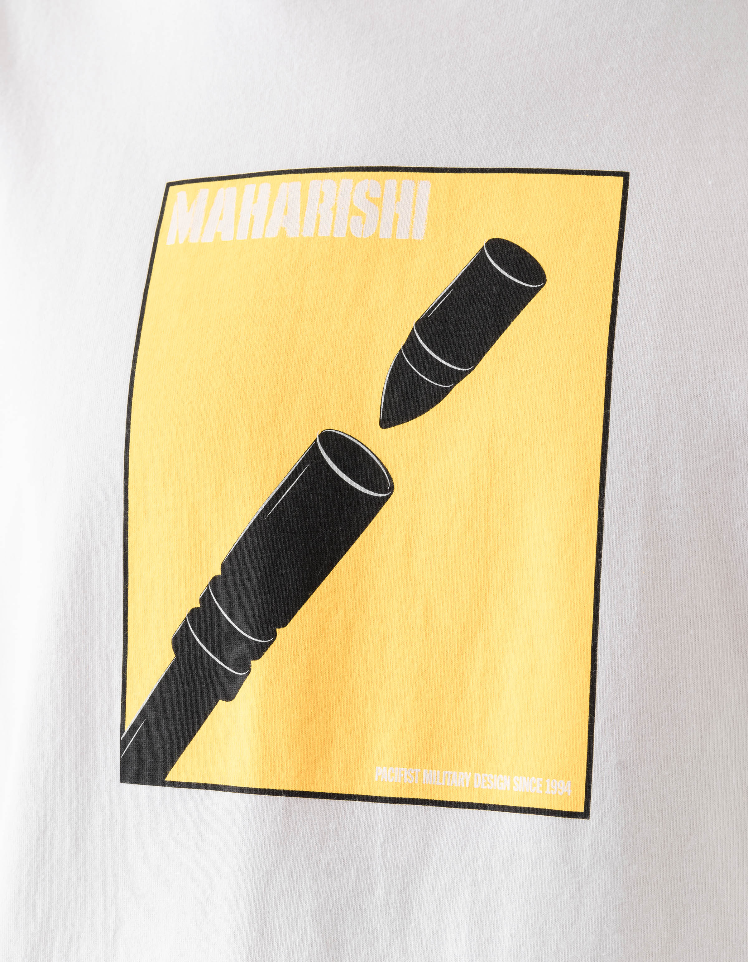 7371 Pacifist L/S T-Shirt White - Image 3