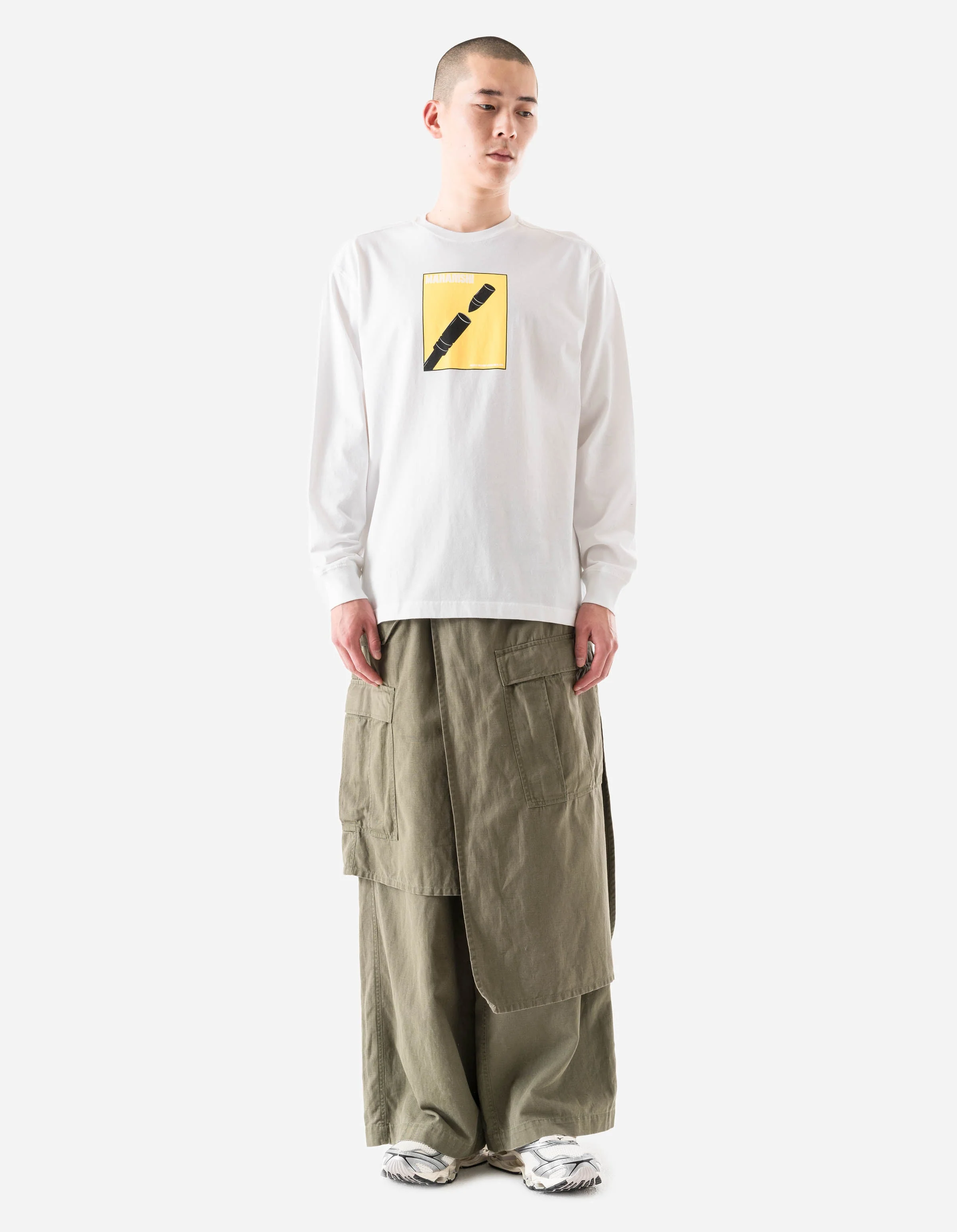 7371 Pacifist L/S T-Shirt White - Image 4