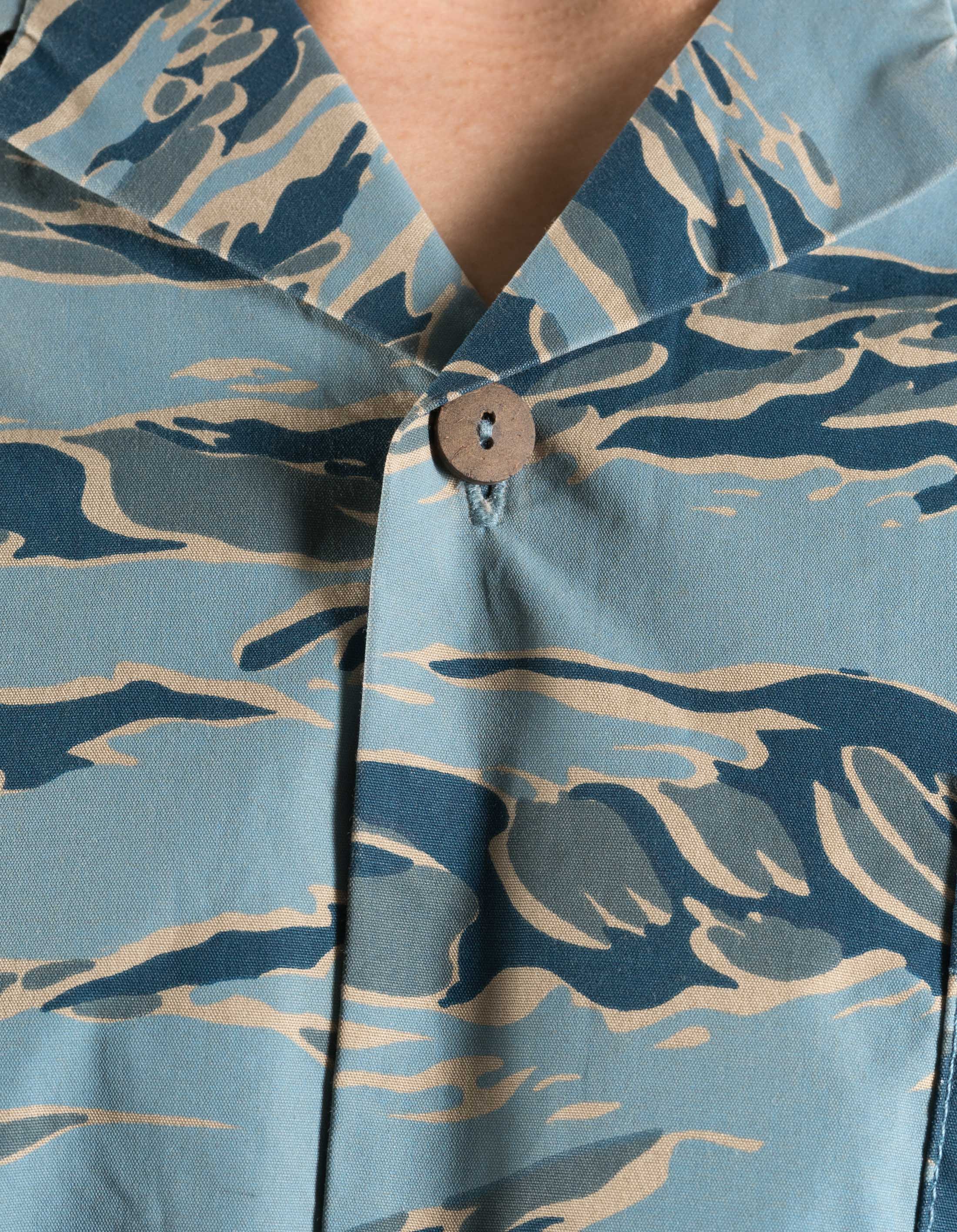 7375 Tigerstripe Camp Collar Shirt Urban - Image 5