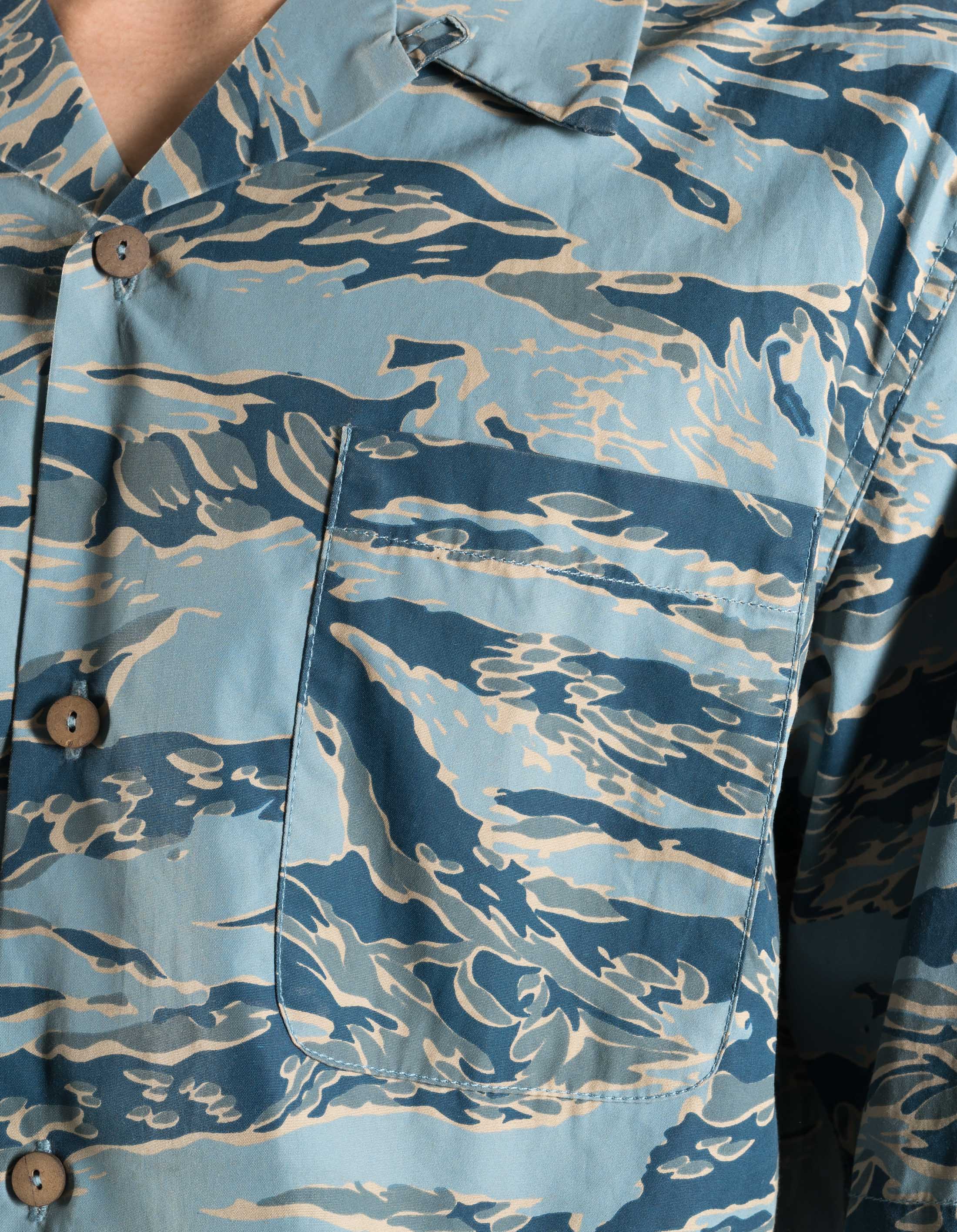 7375 Tigerstripe Camp Collar Shirt Urban - Image 6