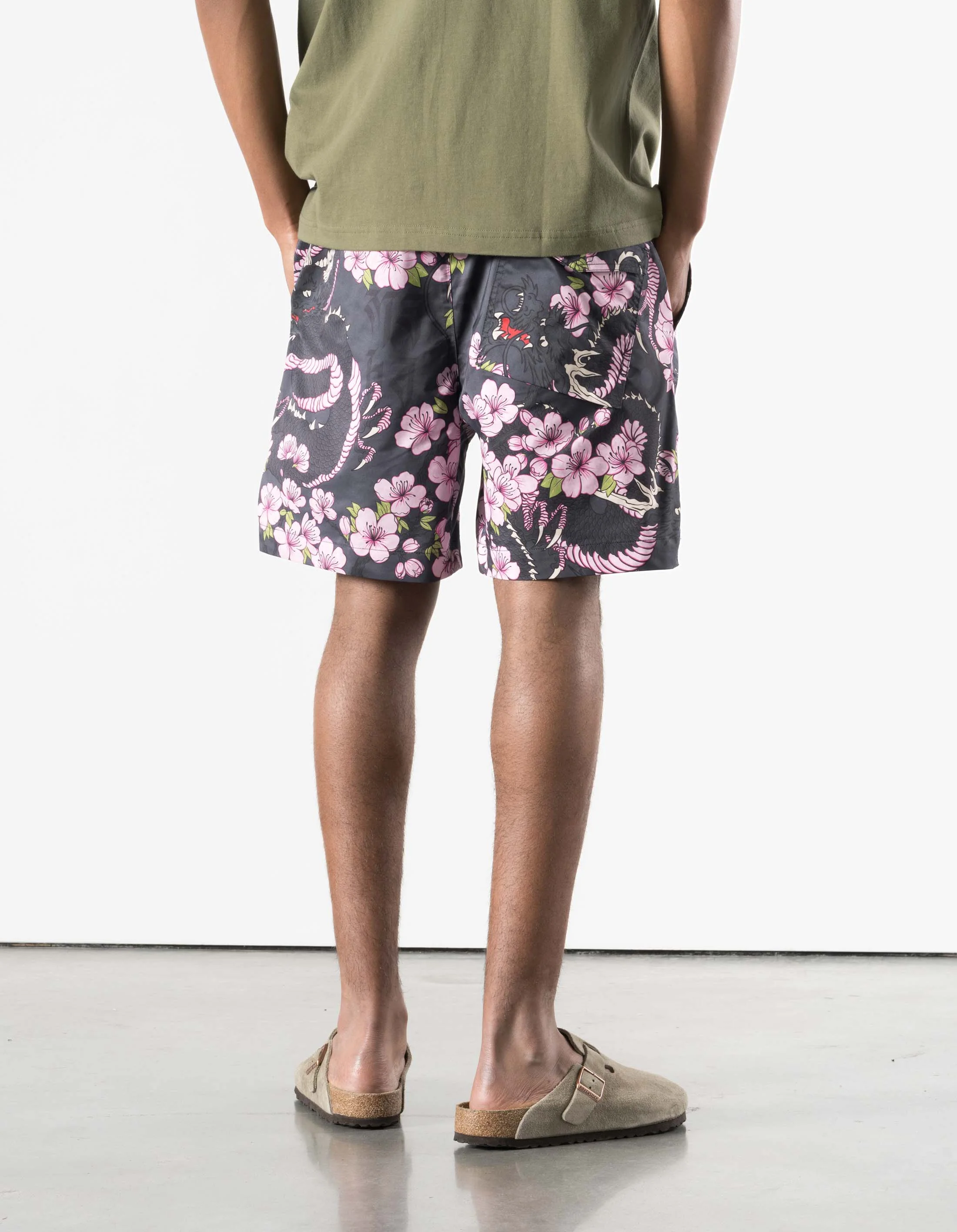 7379 Sakura Serenity Swim Shorts Navy - Image 9