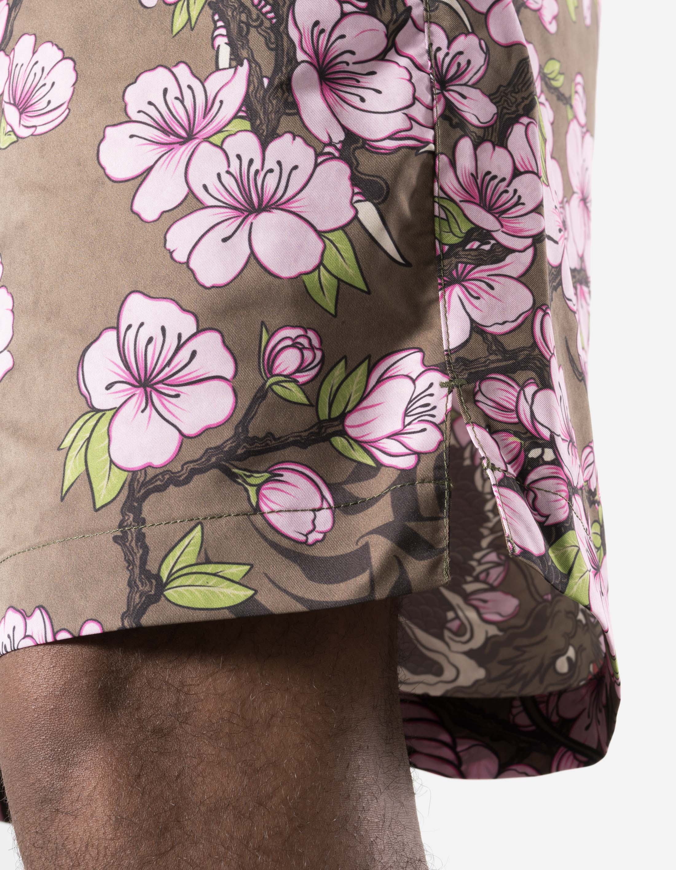 7379 Sakura Serenity Swim Shorts Olive - Image 4