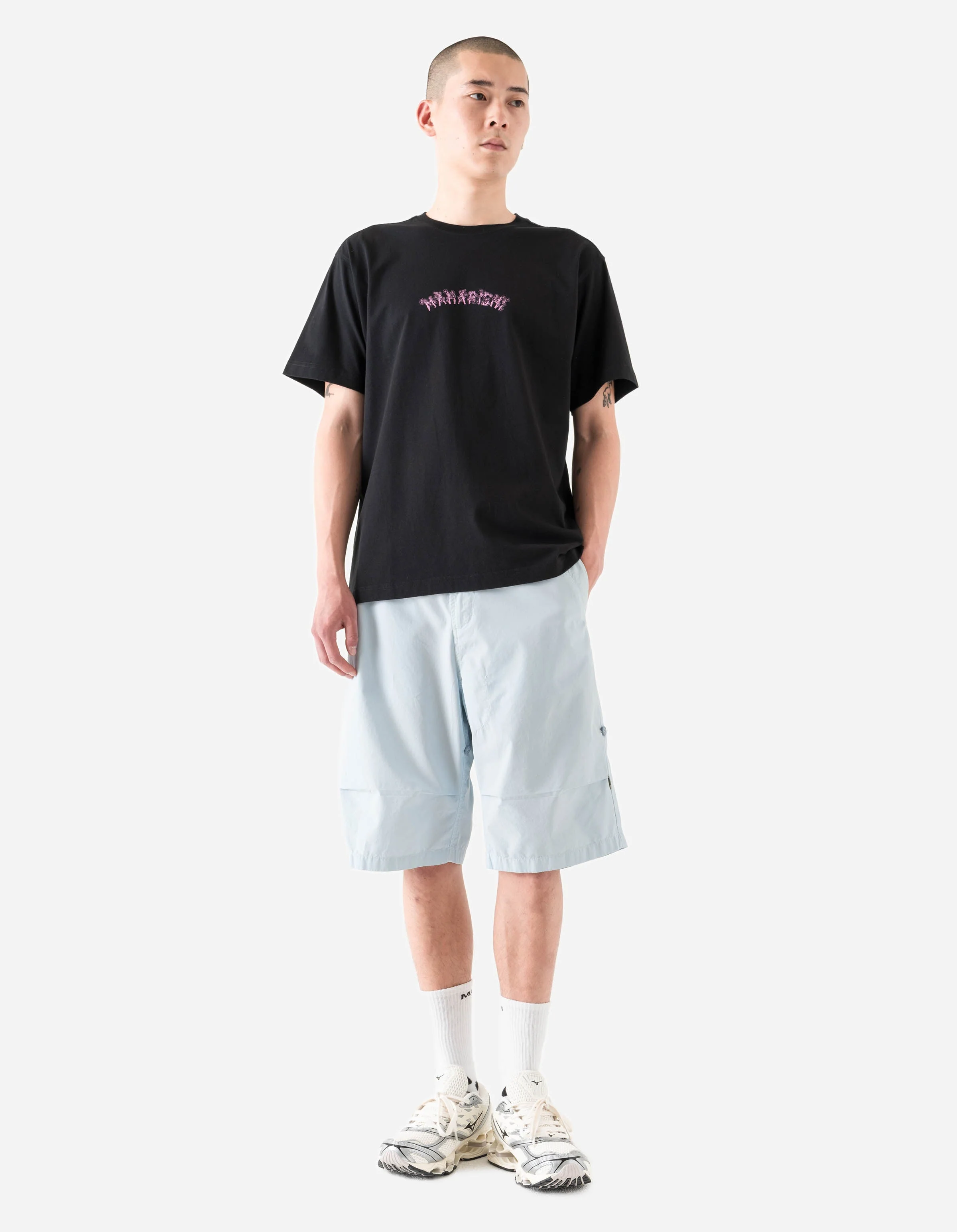 7391 Sakura S/S T-Shirt Black - Image 2