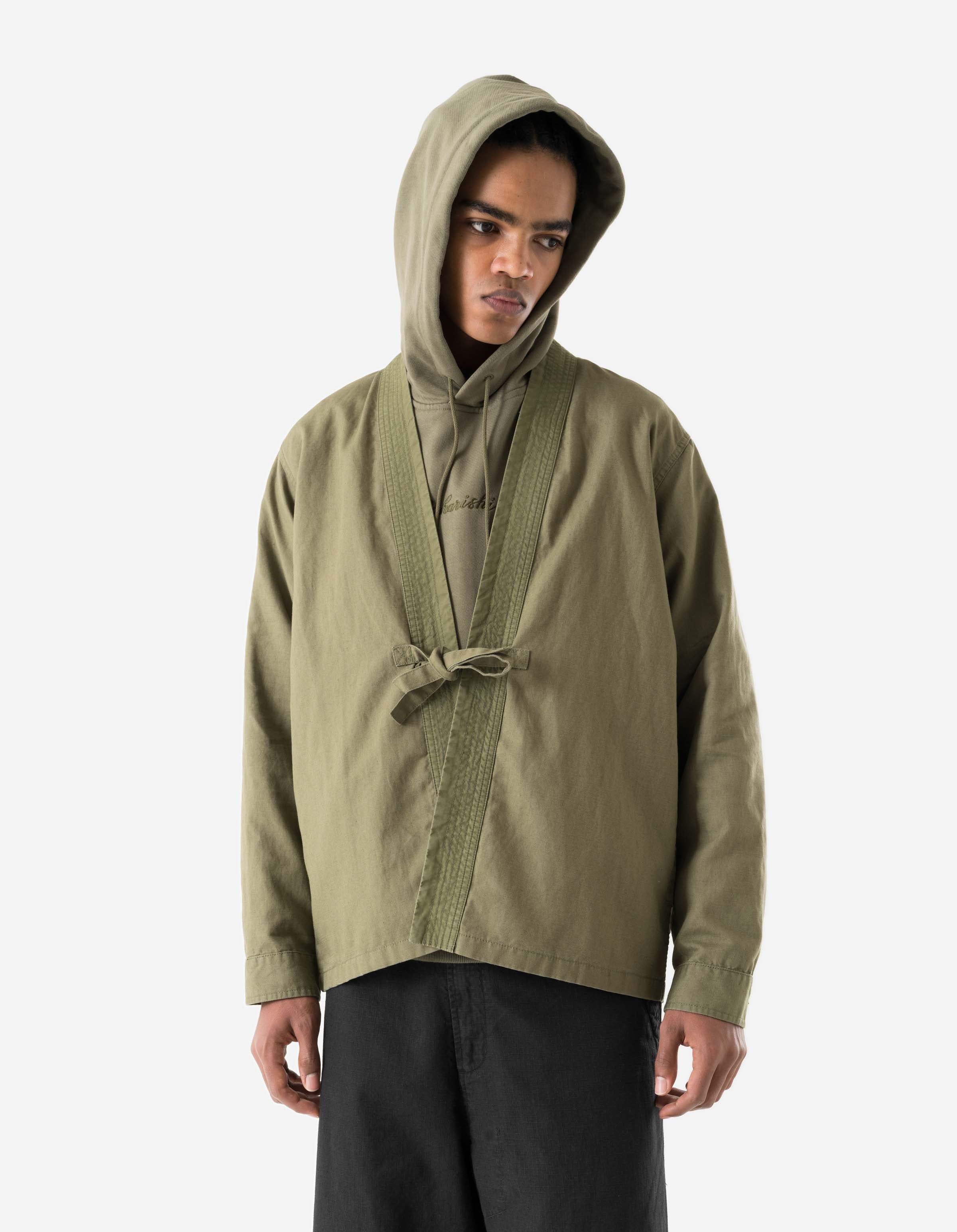 7399 WR Hemp Hanten Shirt Olive OG-107F - Image 3