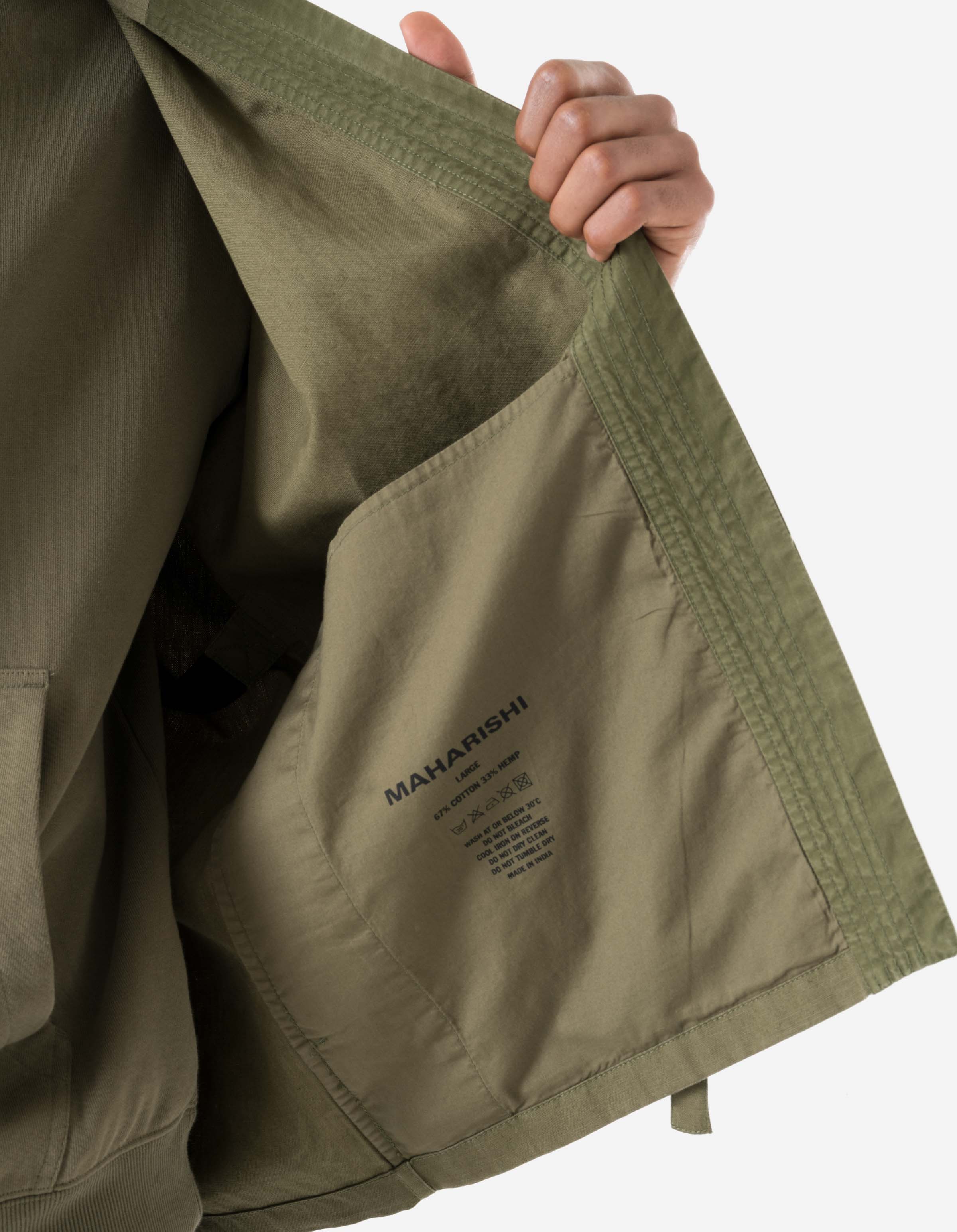 7399 WR Hemp Hanten Shirt Olive OG-107F - Image 6