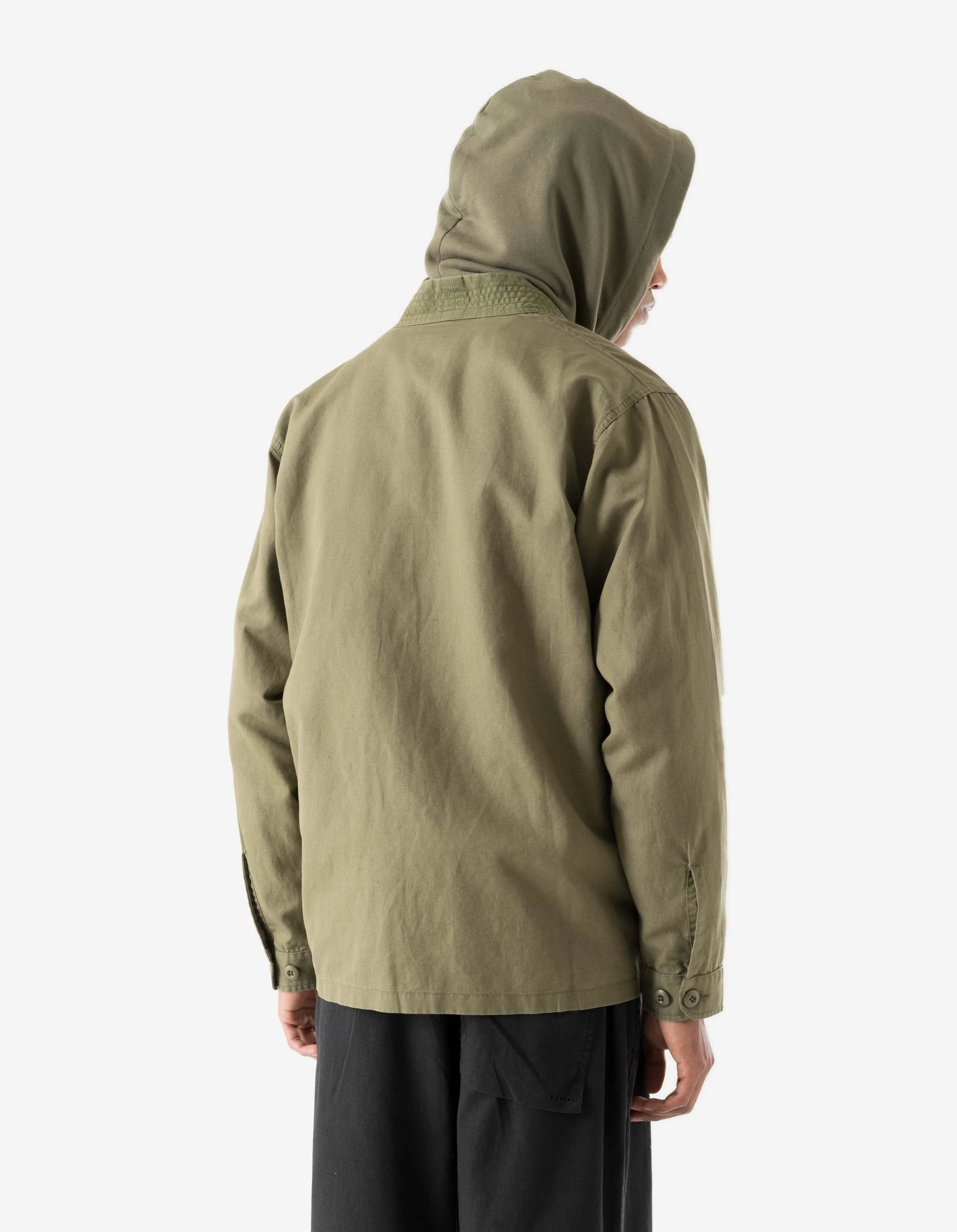 7399 WR Hemp Hanten Shirt Olive OG-107F - Image 7