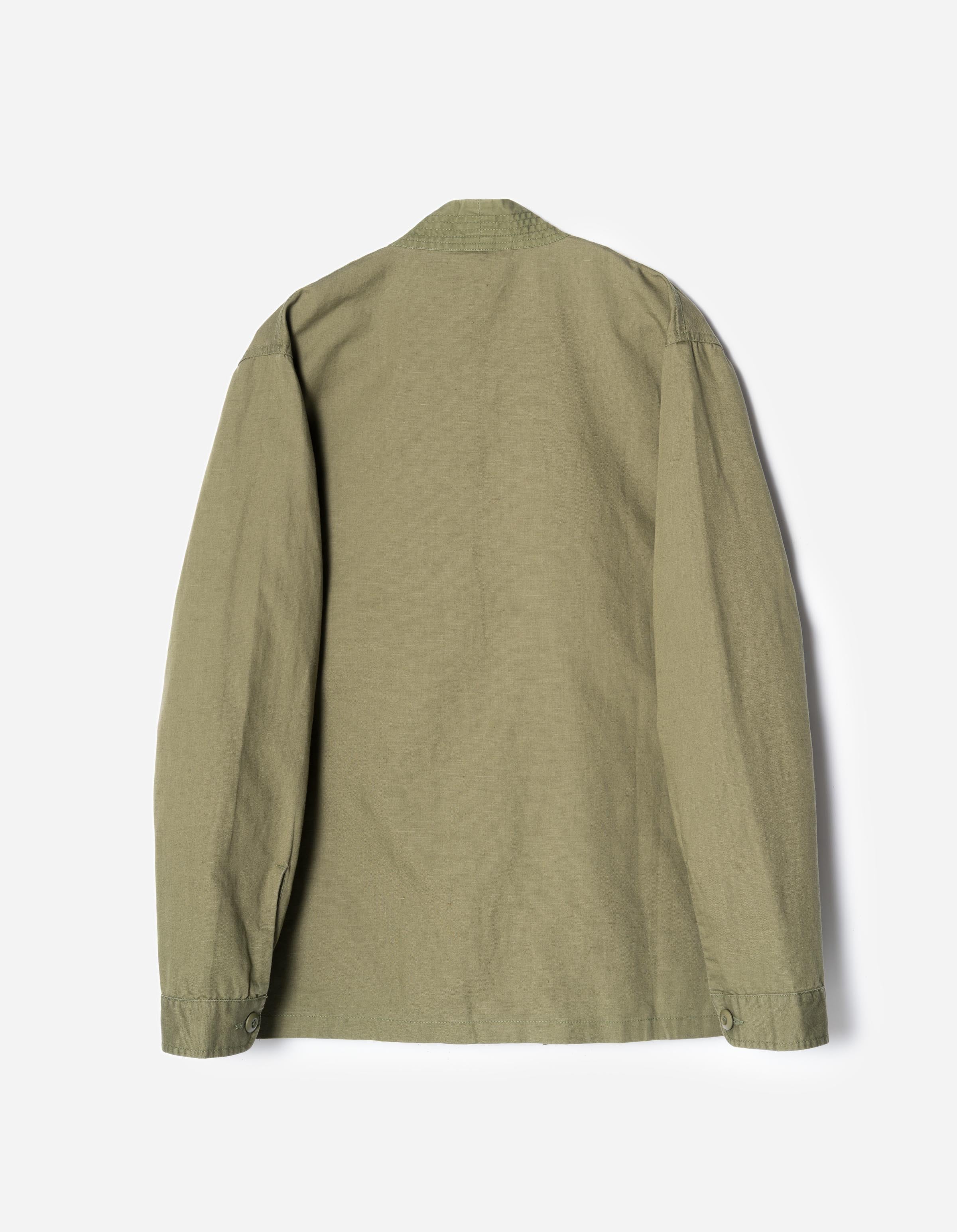 7399 WR Hemp Hanten Shirt Olive OG-107F - Image 8