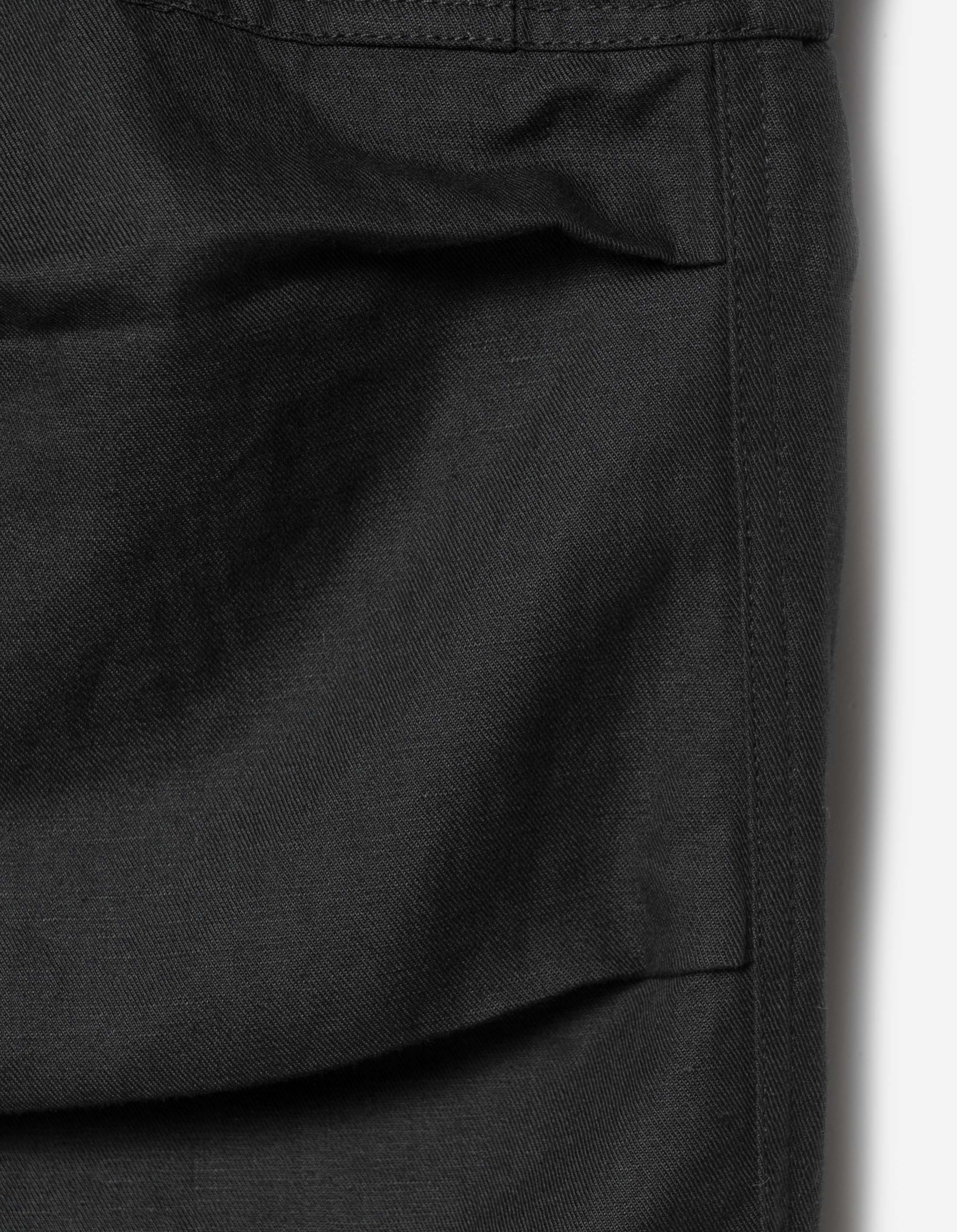 7400 Hemp M65 Cargo Pants Black - Image 7