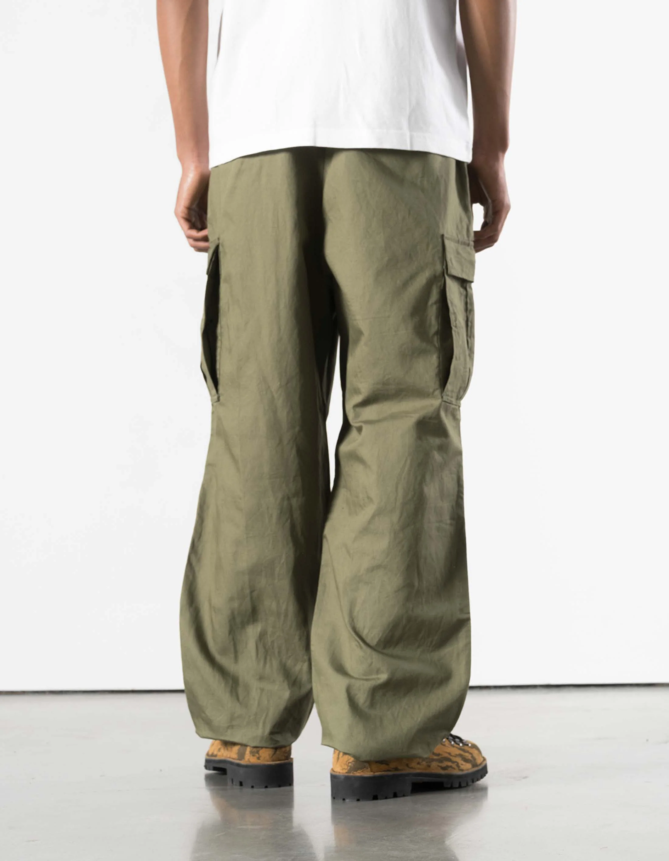 7400 Hemp M65 Cargo Pants Olive OG-107F - Image 3