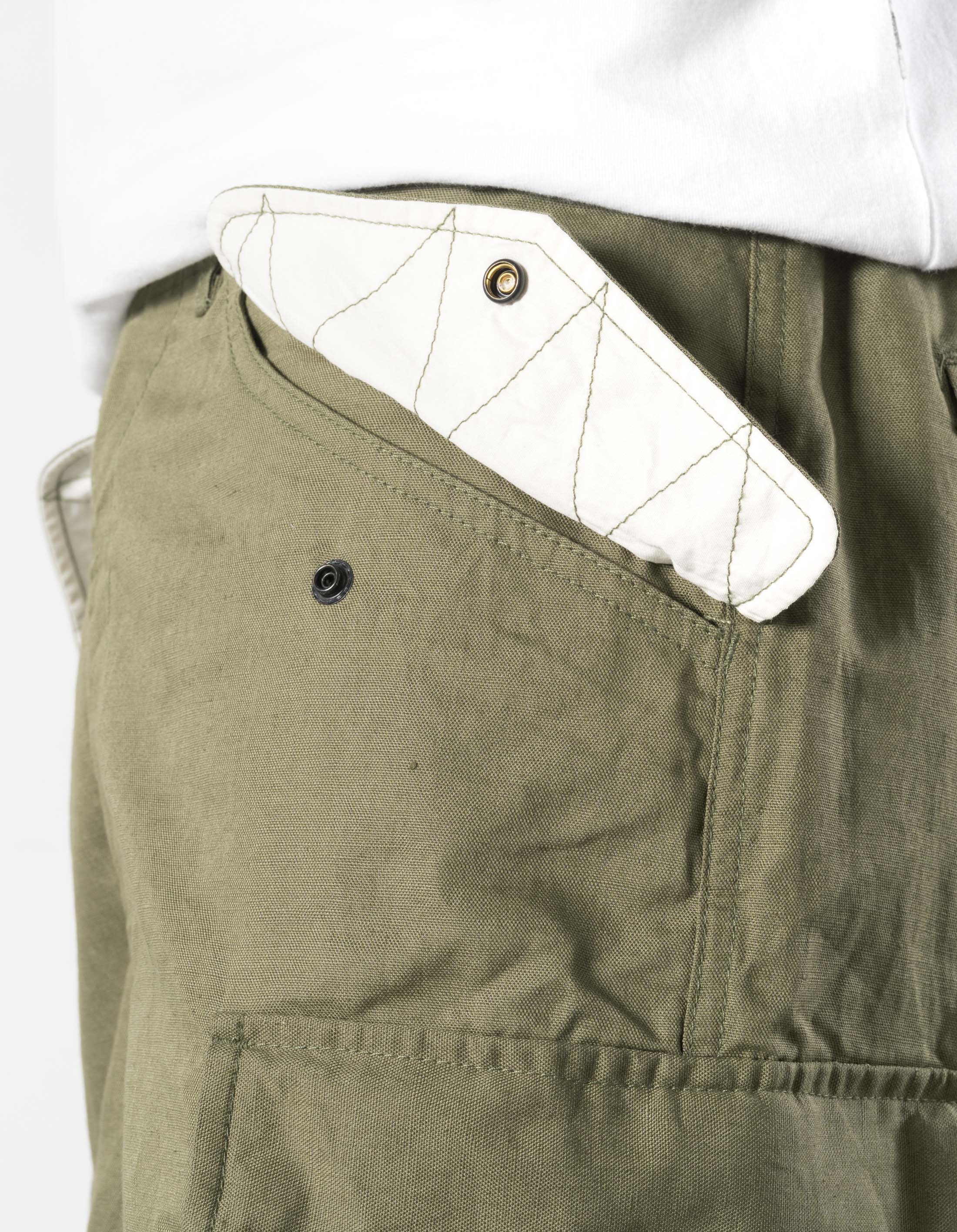 7400 Hemp M65 Cargo Pants Olive OG-107F - Image 5
