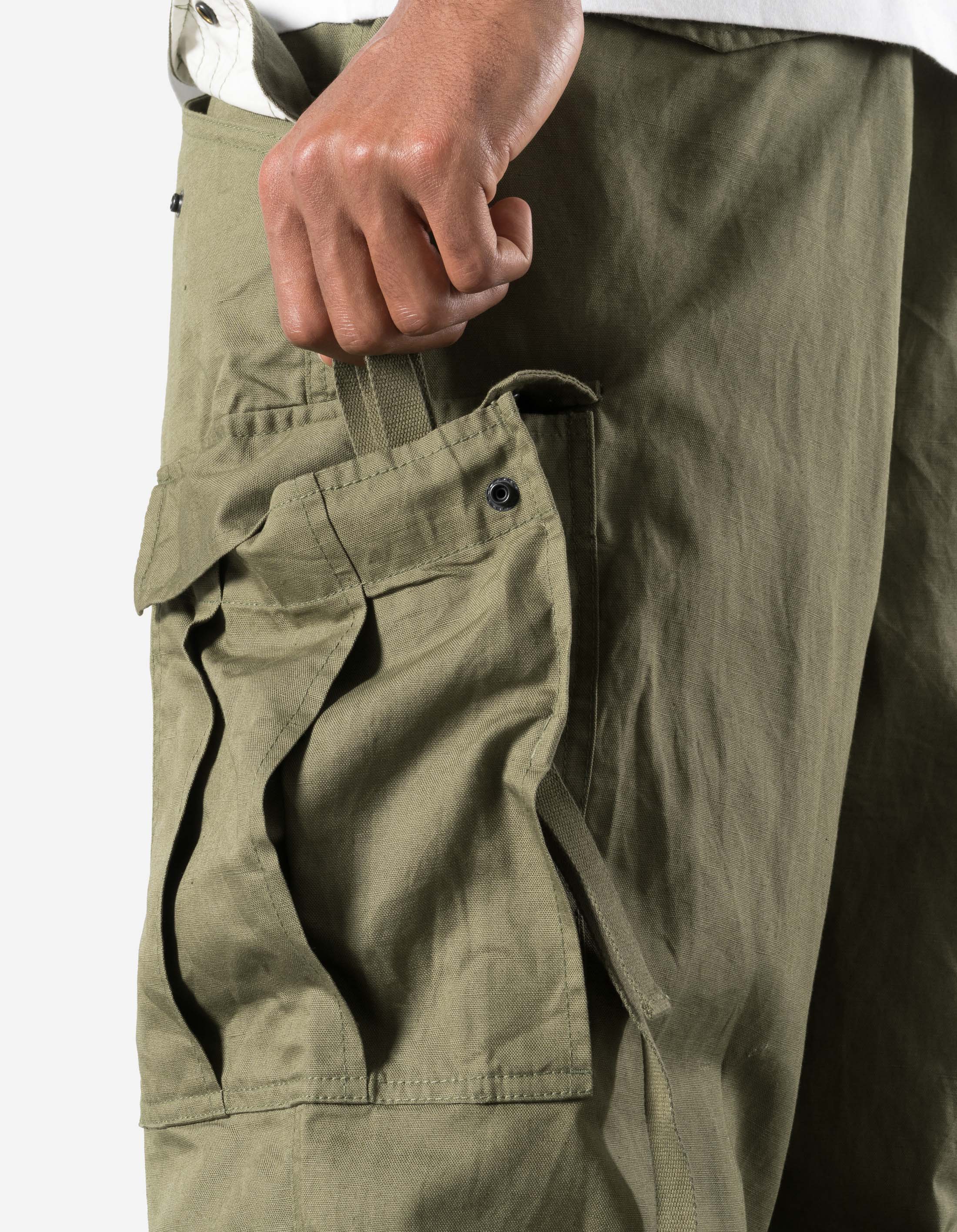 7400 Hemp M65 Cargo Pants Olive OG-107F - Image 6