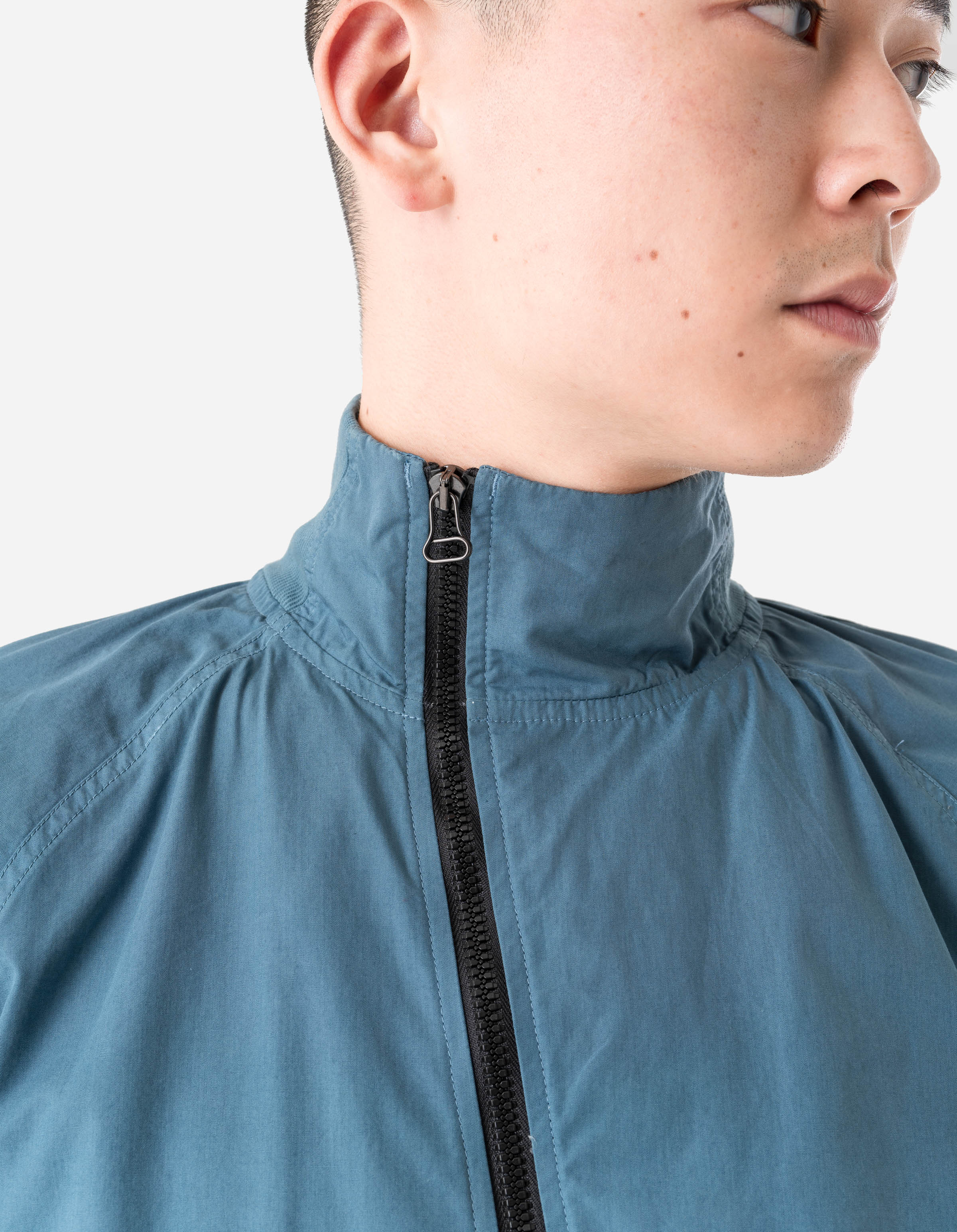 7412 Asym Woven Track Top Airforce Blue - Image 3