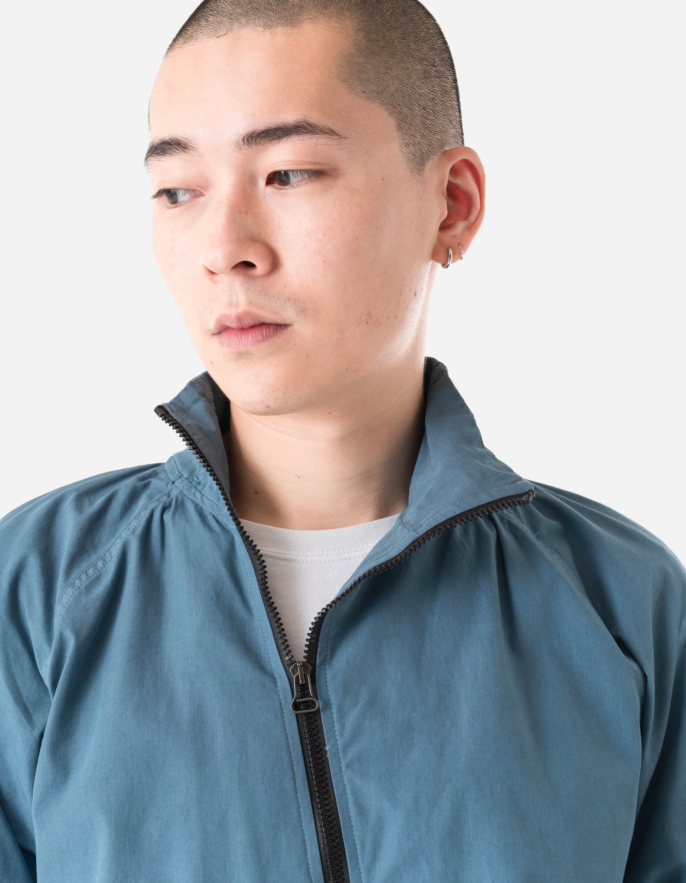 7412 Asym Woven Track Top Airforce Blue - Image 5