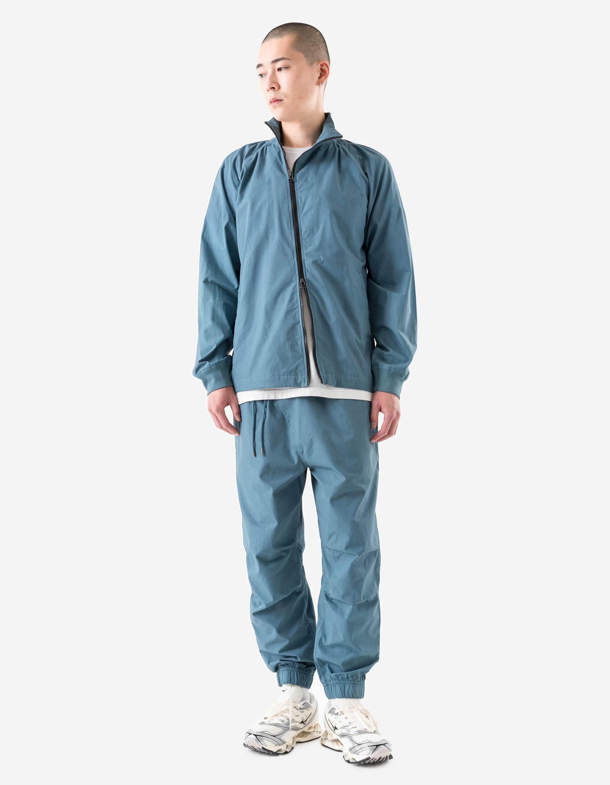 7412 Asym Woven Track Top Airforce Blue - Image 8