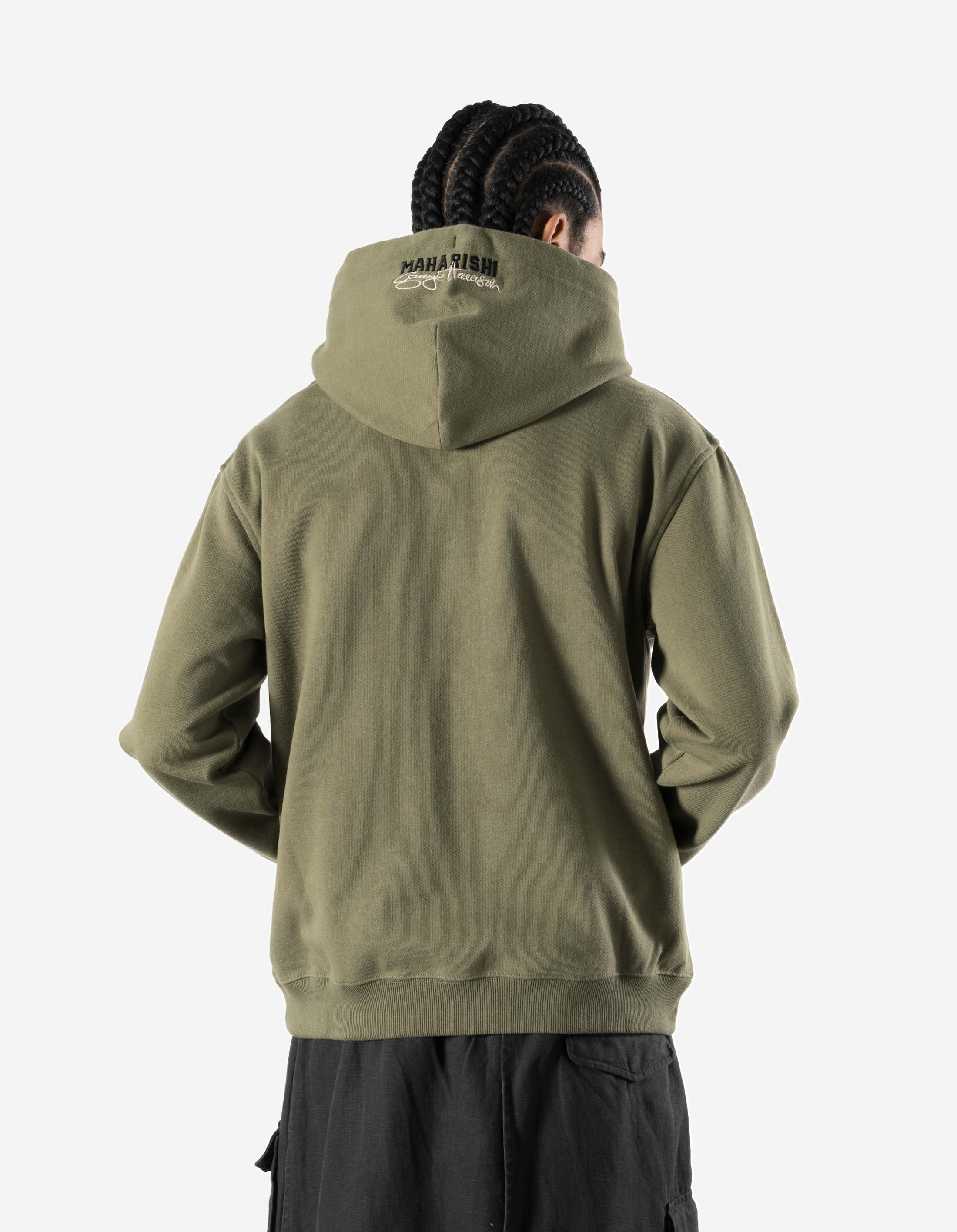 7461 All Things Must Pass Hooded Sweat Olive - Image 6