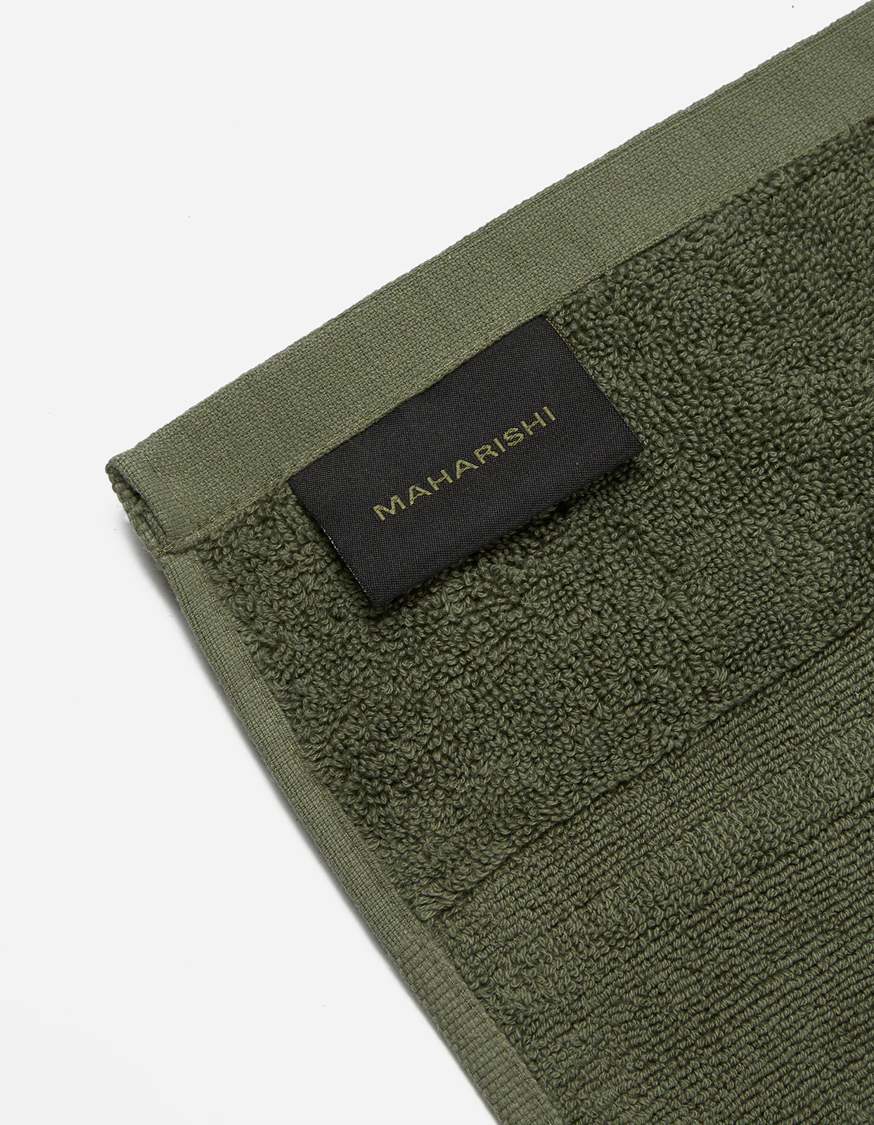 9369 Towel 40 x 80cm · Organic Cotton Olive - Image 6