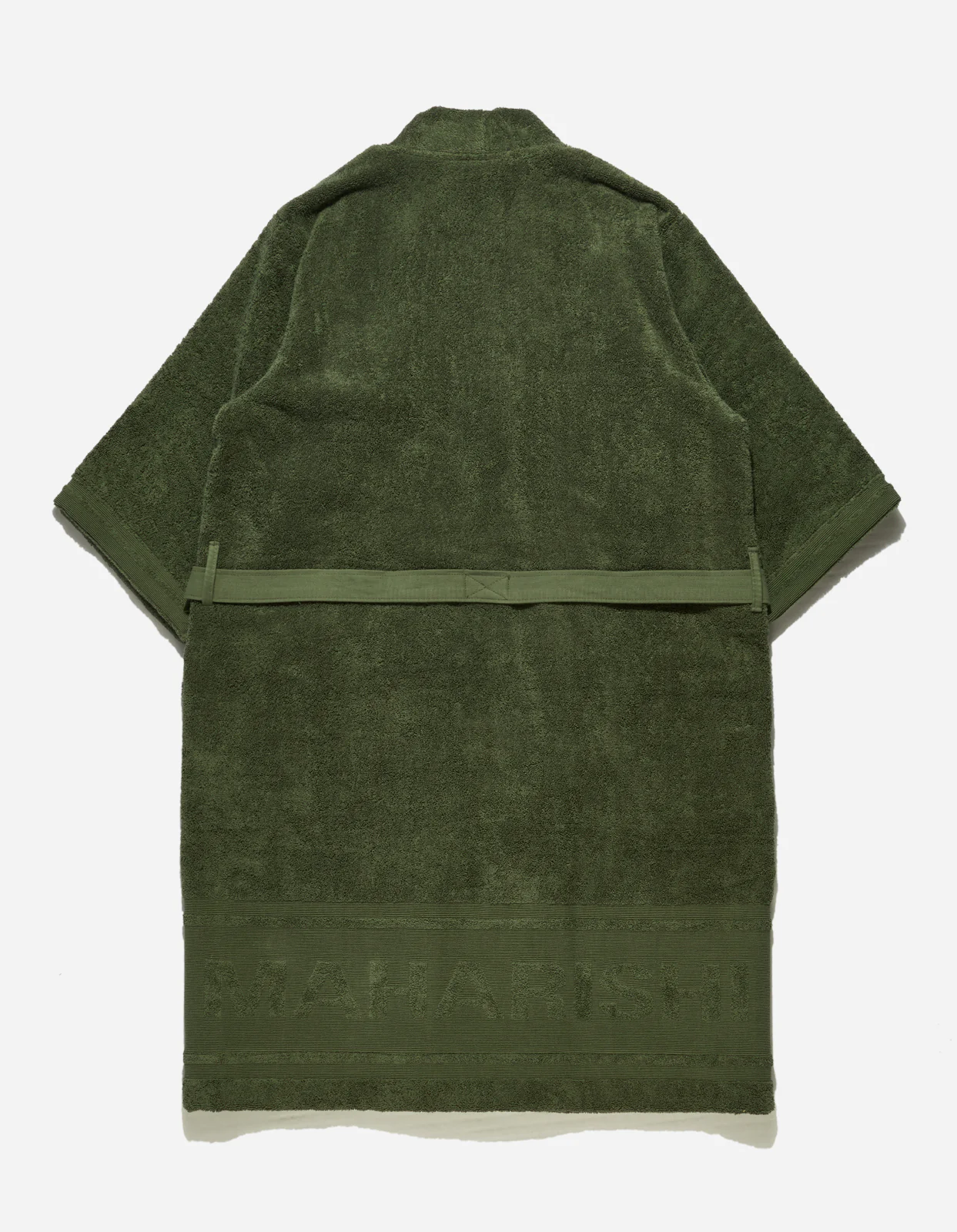 9872 Kimono Robe · Organic Cotton 700 Olive - Image 2