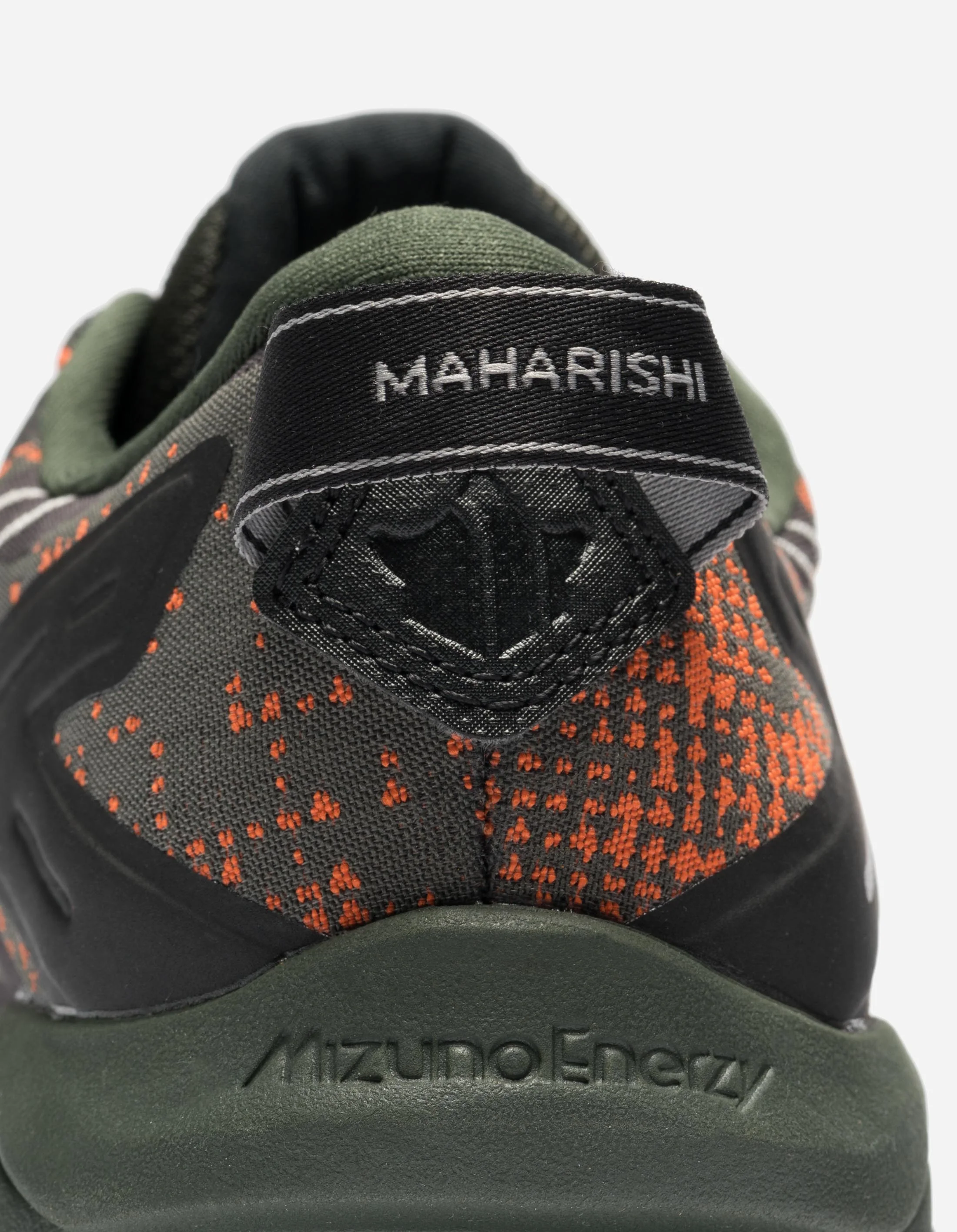 Maharishi Mizuno Wave Mujin LS GTX Vibrant Orange/Cool Gray 3C/Pine Green - Image 7
