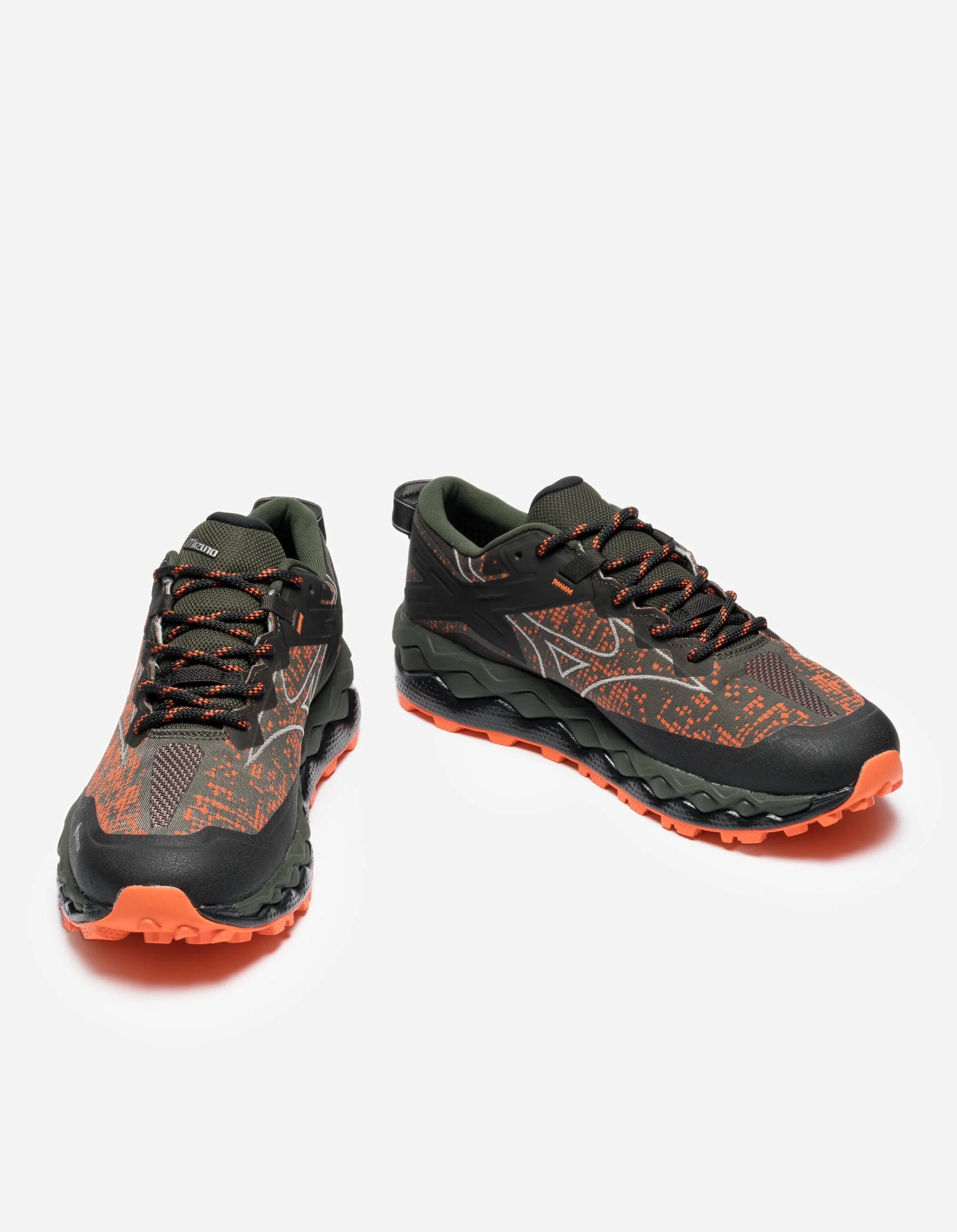 Maharishi Mizuno Wave Mujin LS GTX Vibrant Orange/Cool Gray 3C/Pine Green - Image 9
